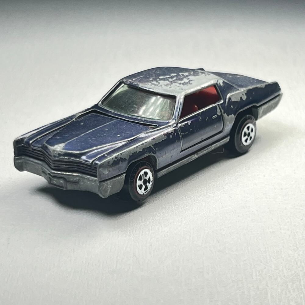 Vintage Topper Johnny Lightning Custom Purple Eldorado Car Red Interior 1969